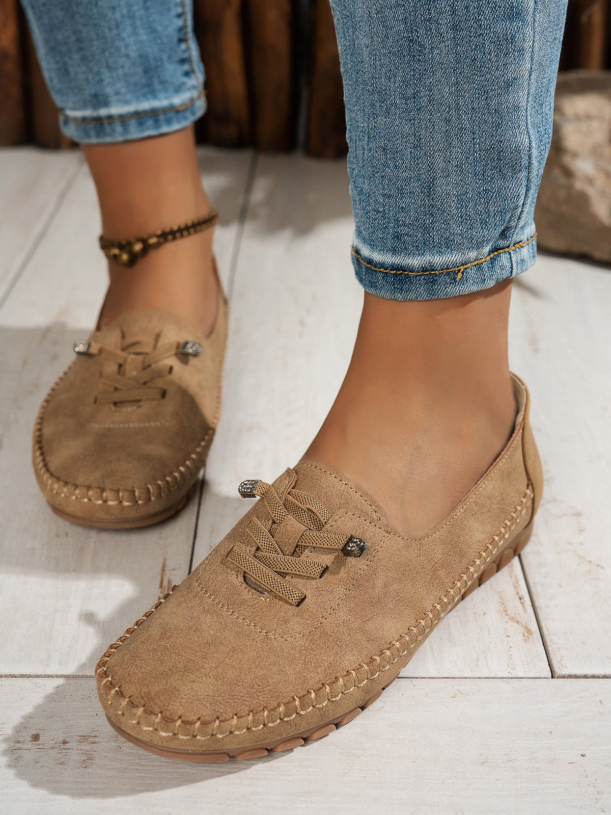 Women's Soft Lace-Up Flats