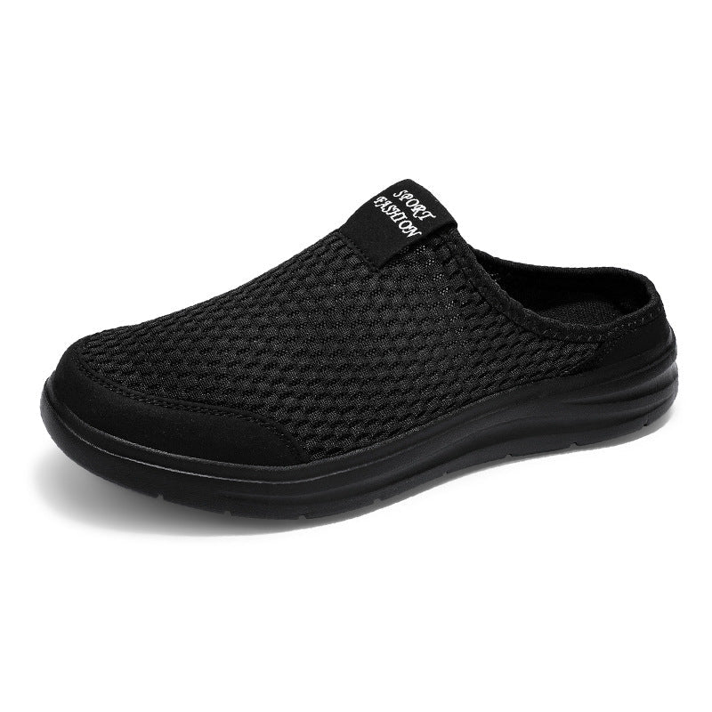 Men's Breathable Mesh Mule Sneakers