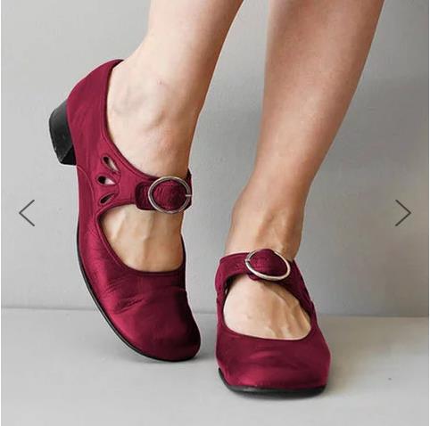 Women's Mary Jane Block Heel Shoes