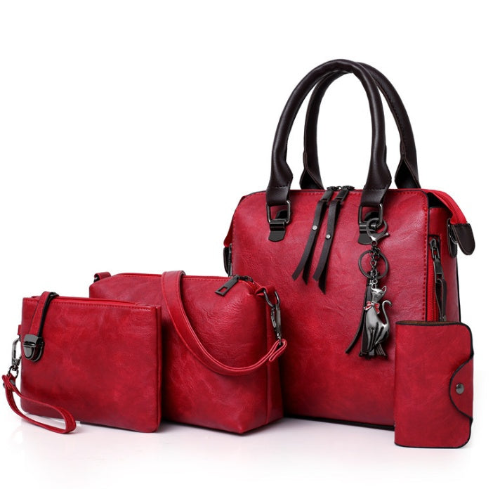 Women's Multi-Piece Retro Messenger Bag Set