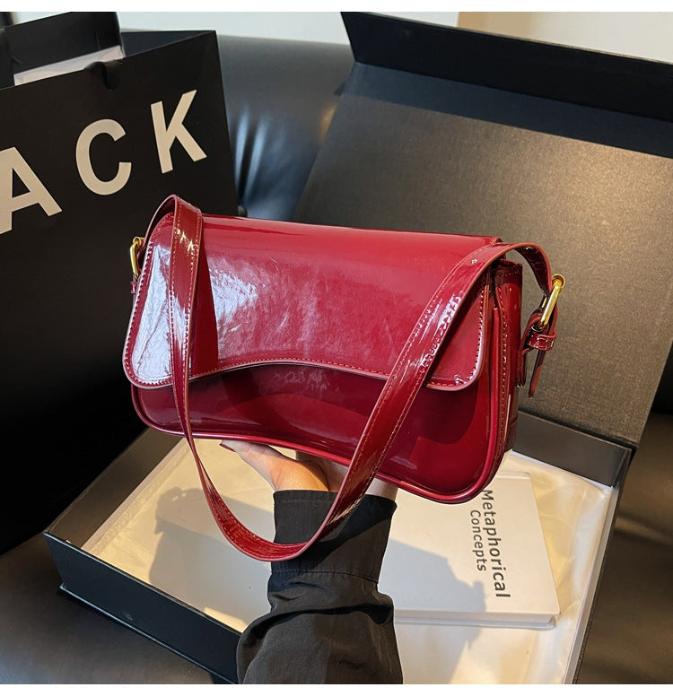 Women's Shiny Simple Shoulder Bag Crossbody Bag