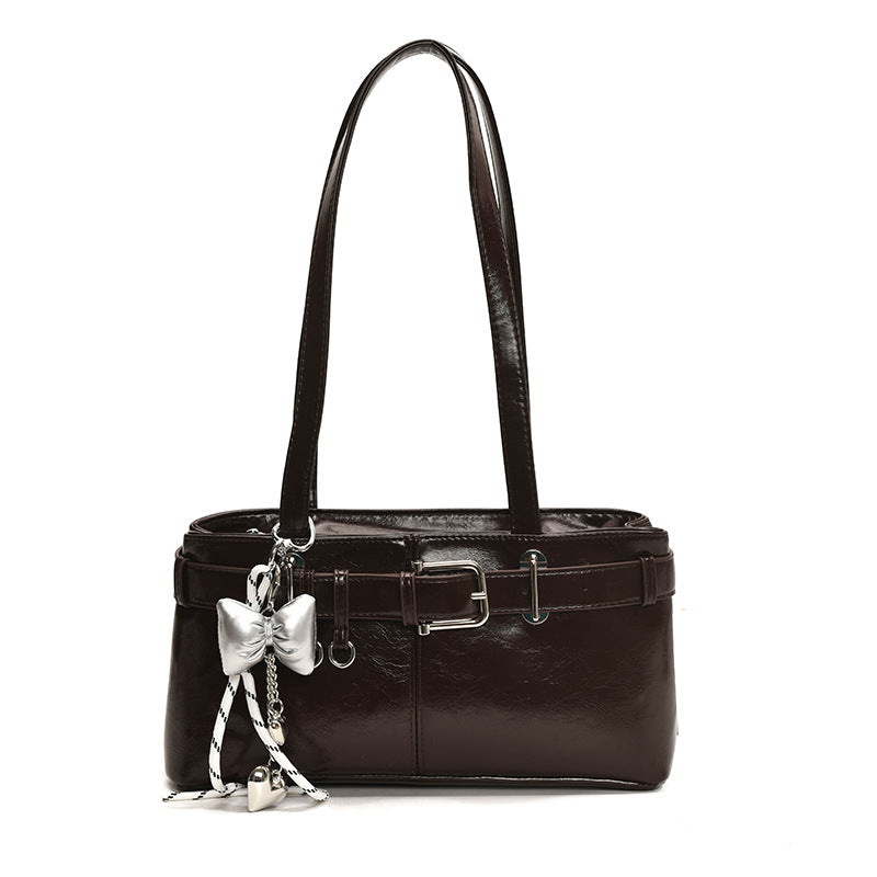 Commuter Texture Underarm Shoulder Handbag Travel Bag