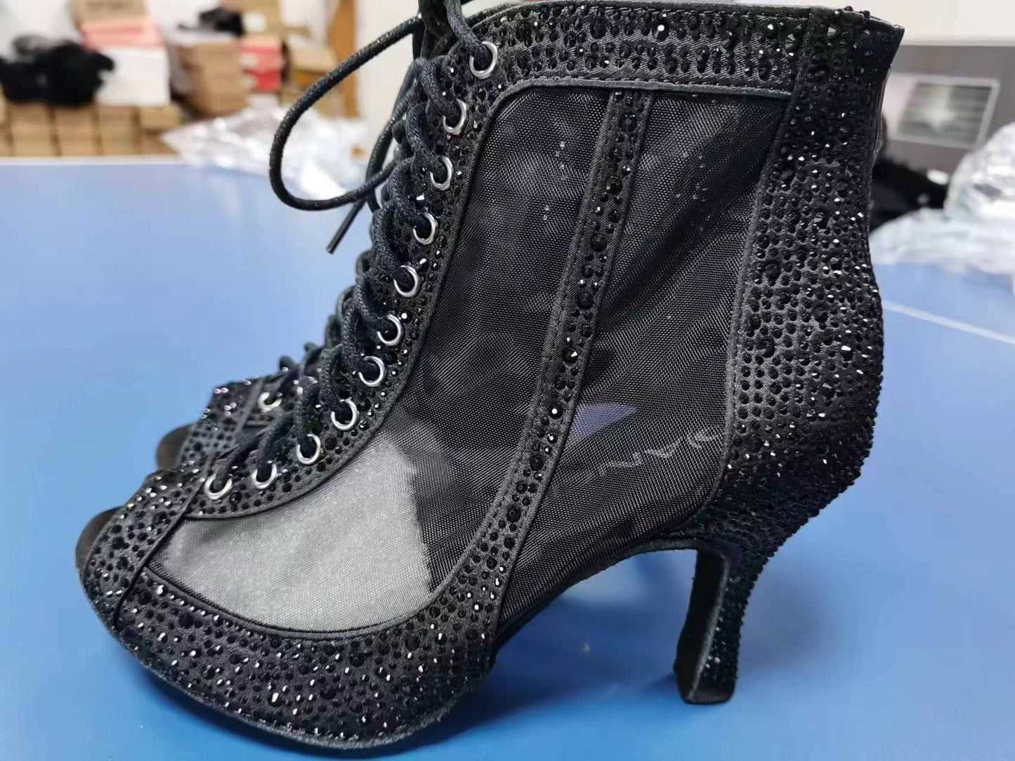 Women's Rhinestone Latin Dance Heels