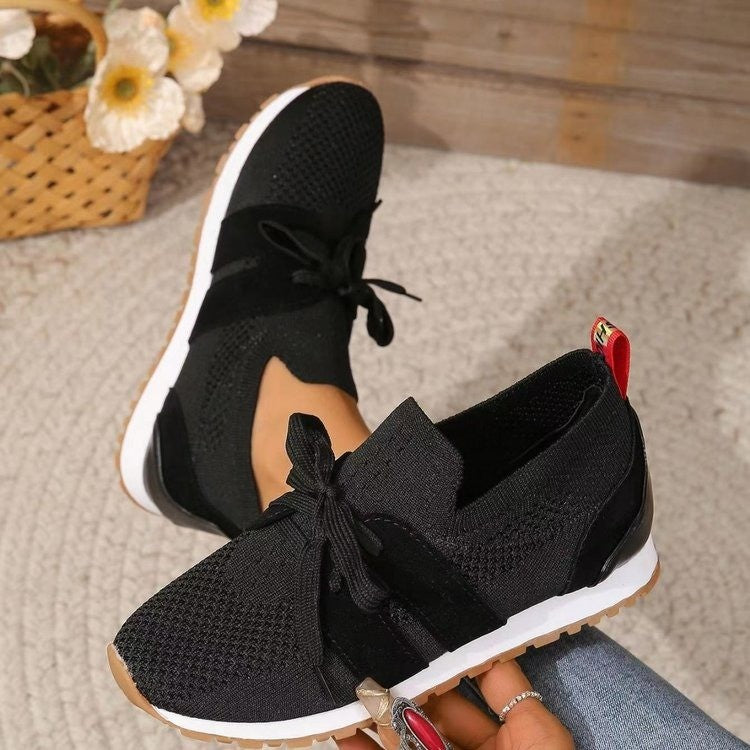 Women's Lace-Up Mesh Walking Wedges
