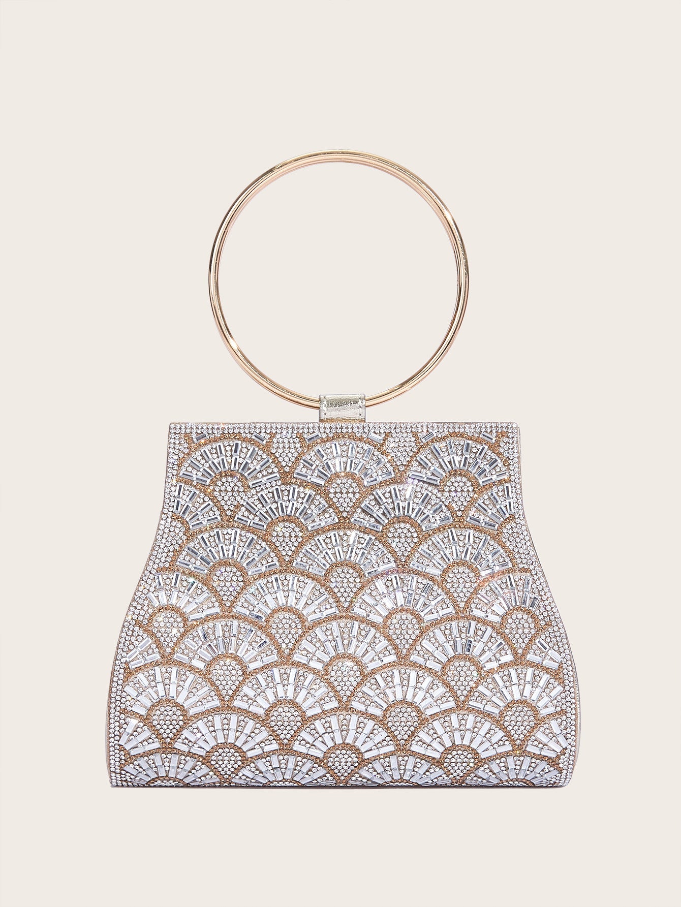 Diamond Inlaid PU Travel Bag