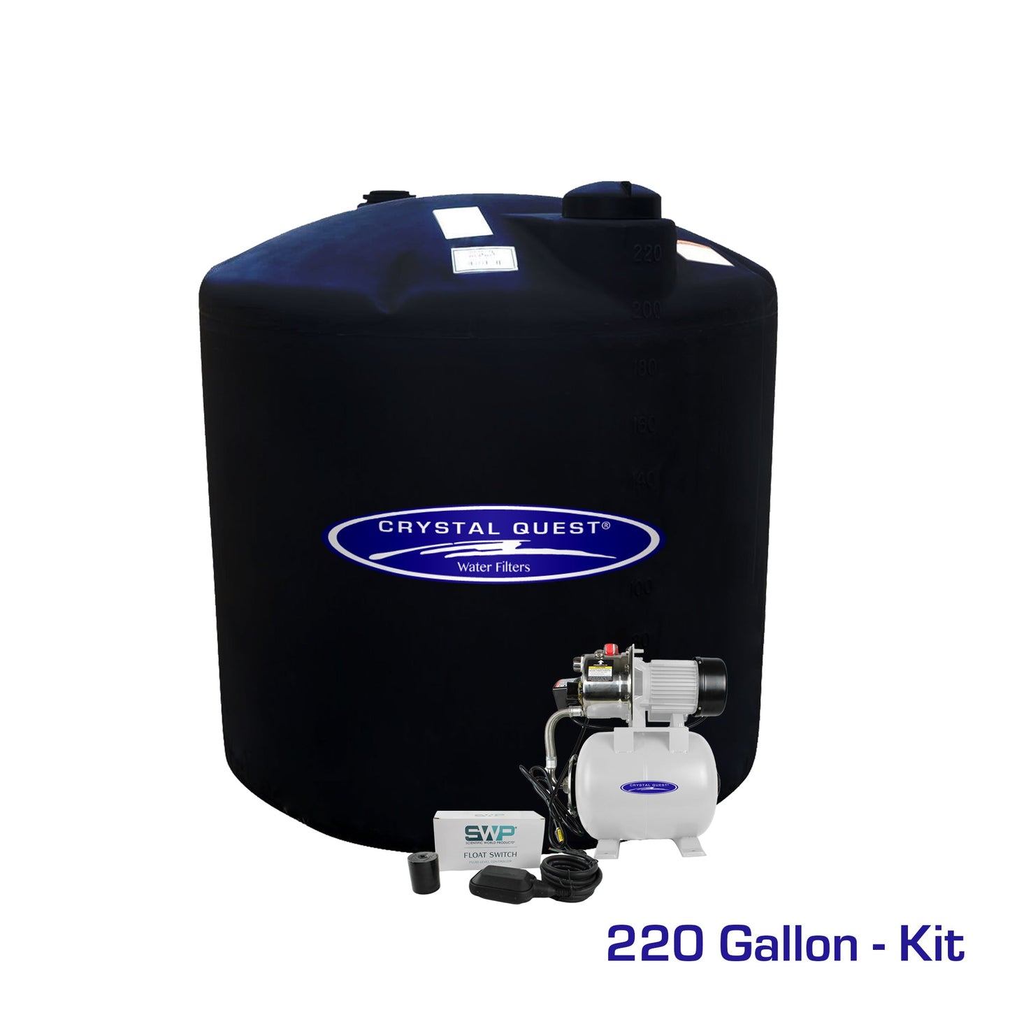Atmospheric Storage Tank Kit with Pump - 220 Gallon