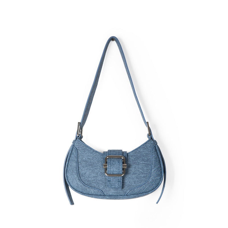 Women's Texture Armpit Bag Satchel