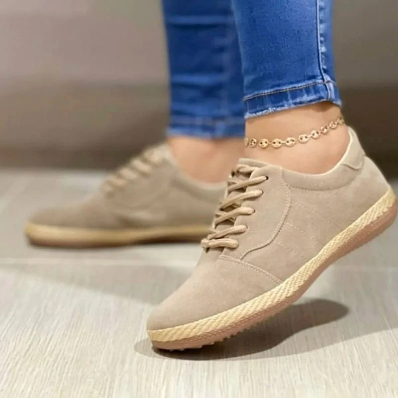 Women's Lace-up Casual Round-Toe Flats