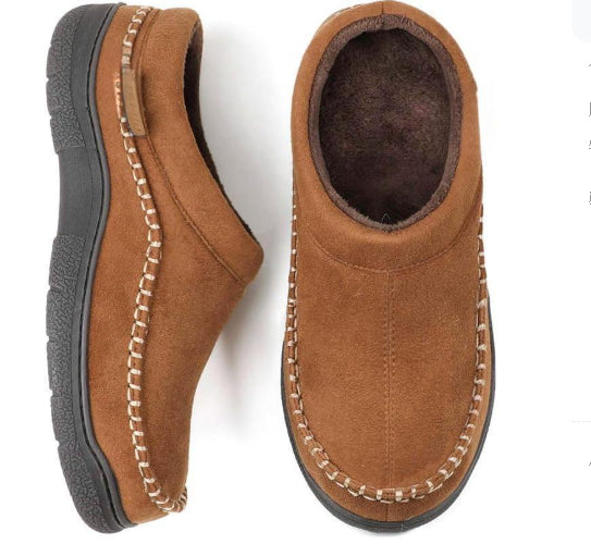 Men's Home Boots With Non-Slip Warm Fleece-Lined