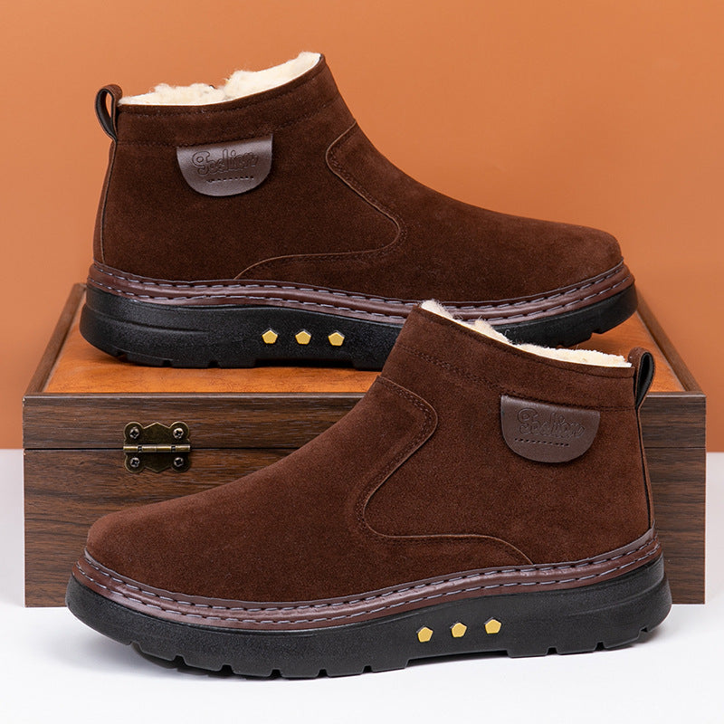 Warm Sheep Wool Lined Boots