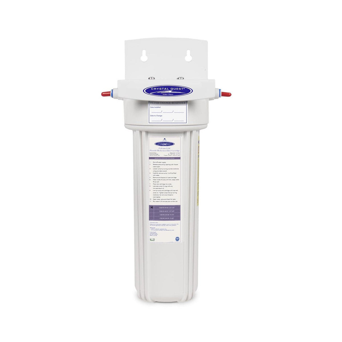 Fluoride Removal Refrigerator / In-line Water Filter System