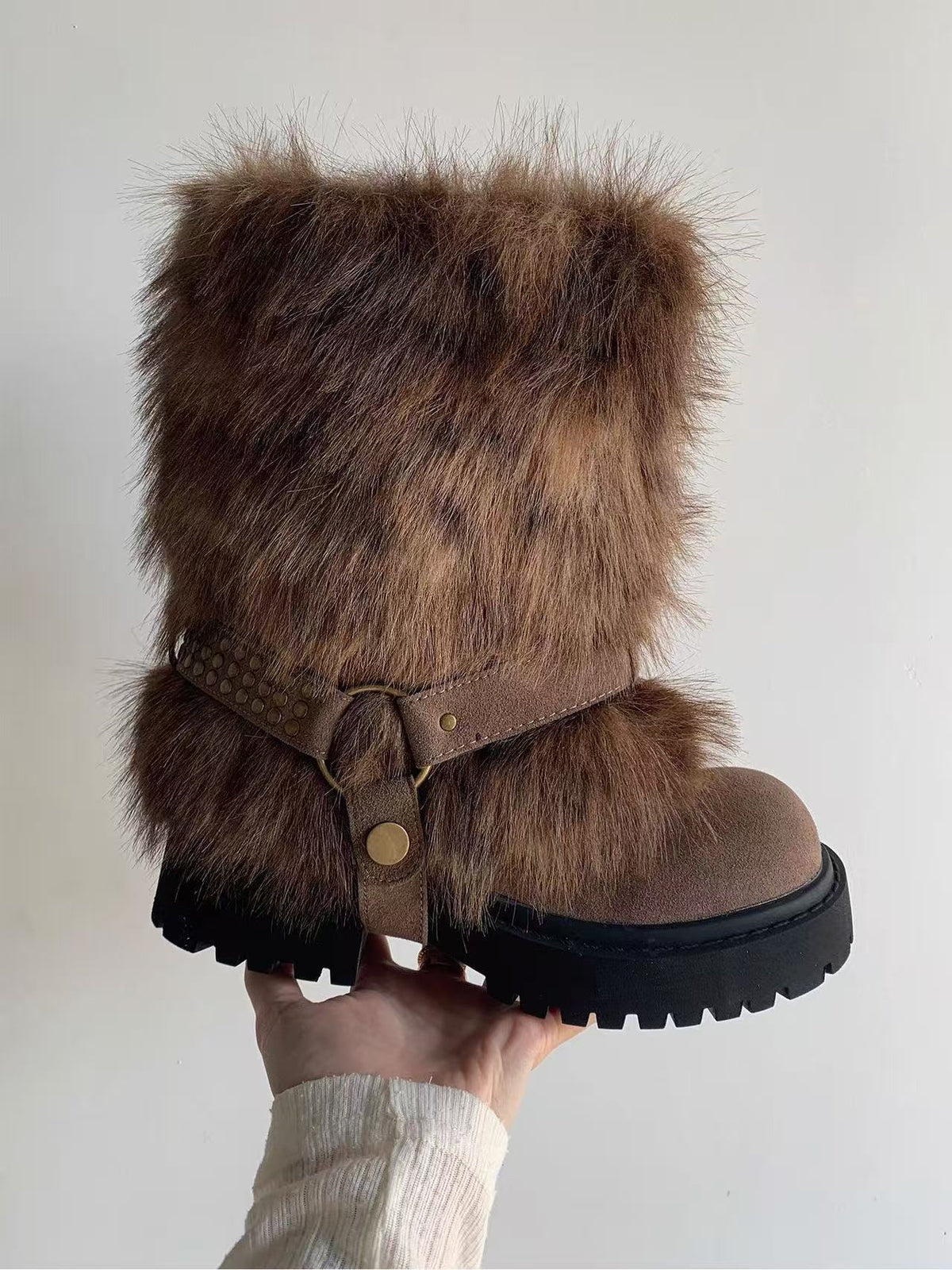 Women's Warm Furry Anti-slip Snow Boots