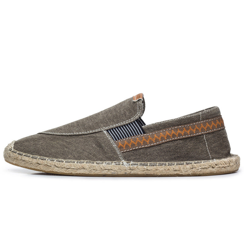 Casual Handmade Linen Canvas Flats