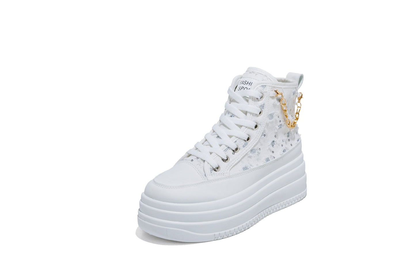 Women's Denim Fashion Casual Chain-Strap Shoes