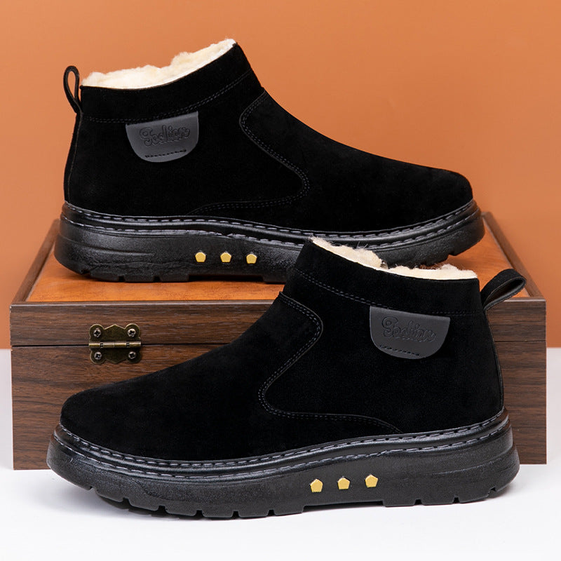 Warm Sheep Wool Lined Boots