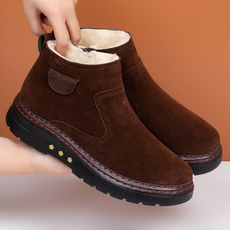 Warm Sheep Wool Lined Boots