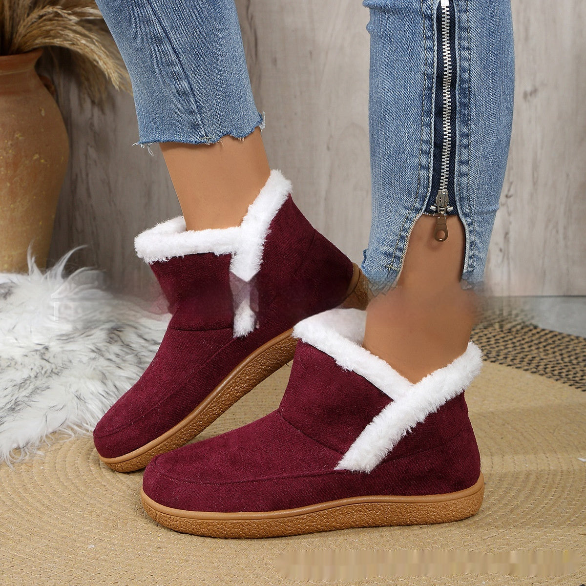 Insulated Cotton-padded Flats