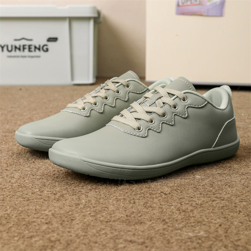 Low-Top Lace-Up Casual Sneakers