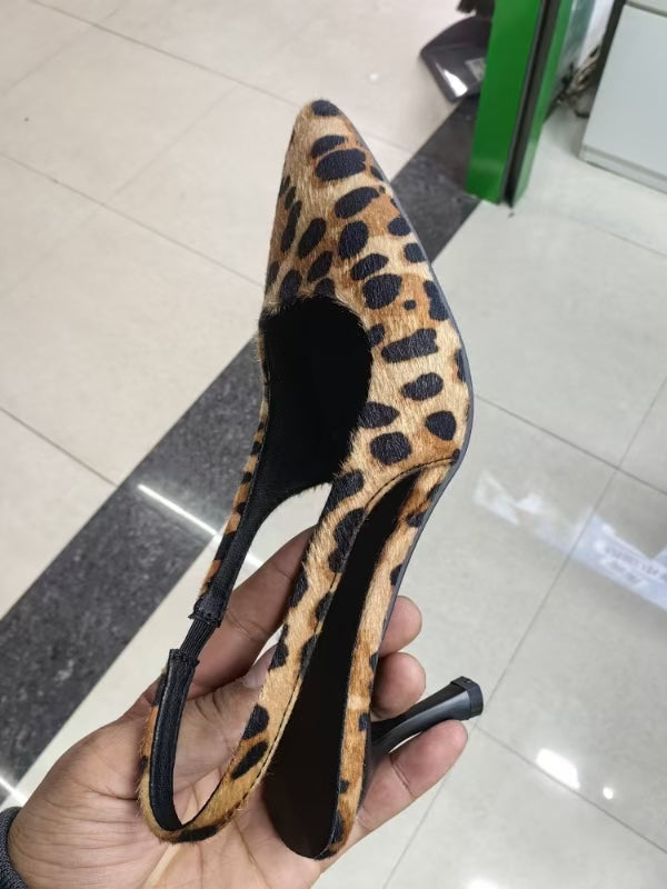 Women's Fashion Pointed Plus Size Slip-On Heels