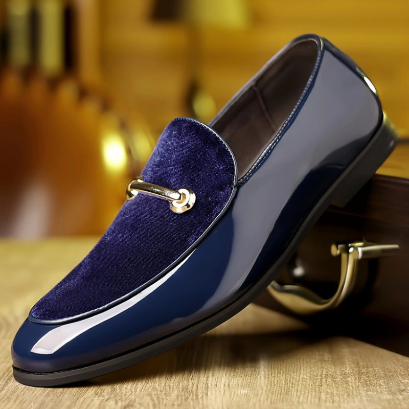 Men's Formal Pointed-Toe Business Shoes with Buckle