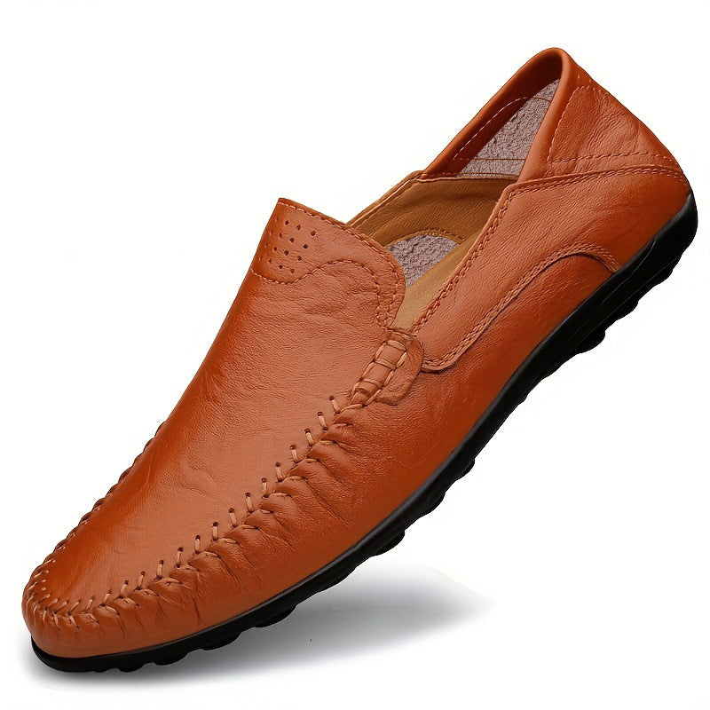 Men's Cowhide Business Casual Flats