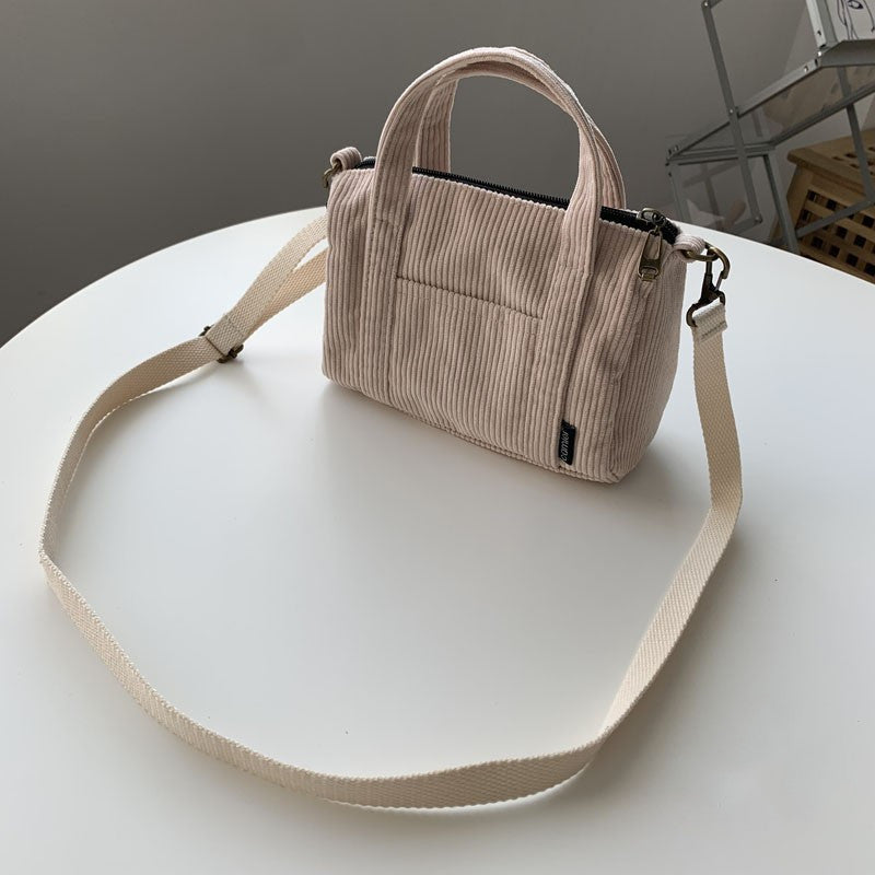 Mini Corduroy Travel Bag