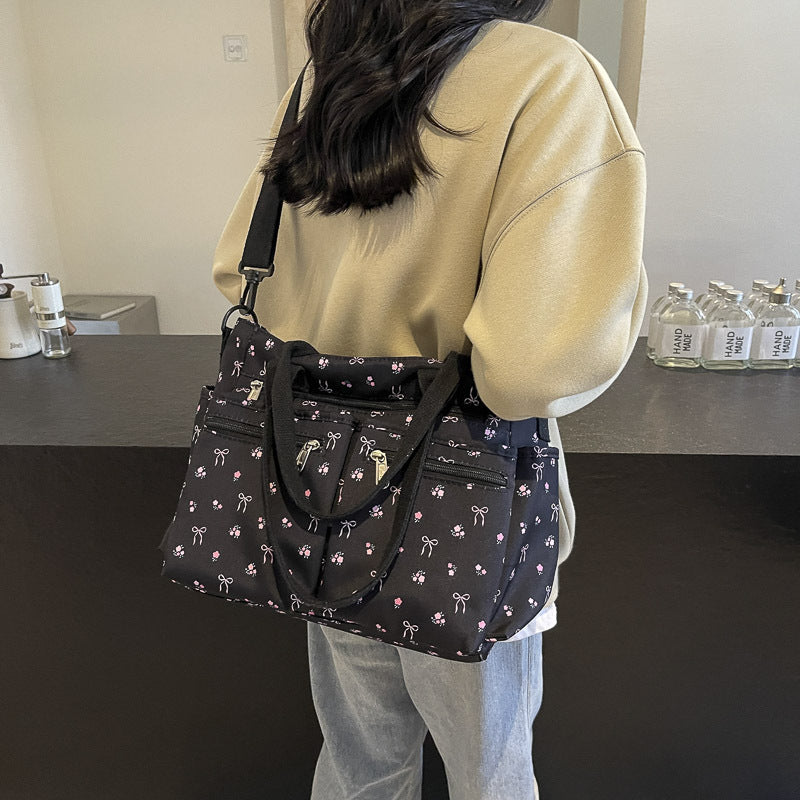 Women's Retro Printed Travel Tote Travel Bag