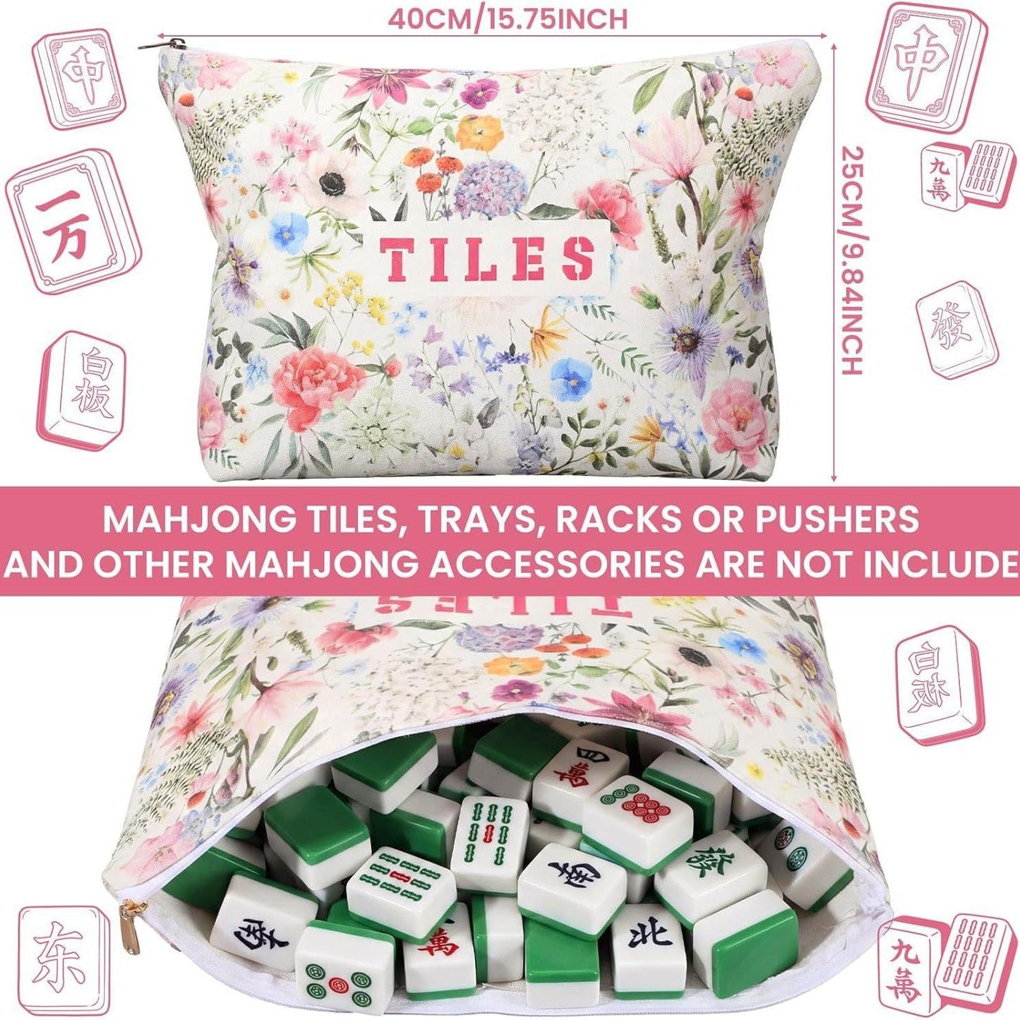 Multi-Functional High-Capacity Mahjong Bag Set
