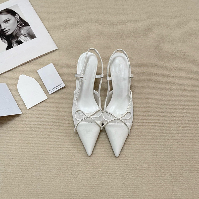 Women's Stiletto Heels with Bow