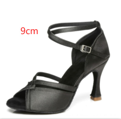 Women's Latin Dance Shoes Soft Bottom Adult Seamless Heels
