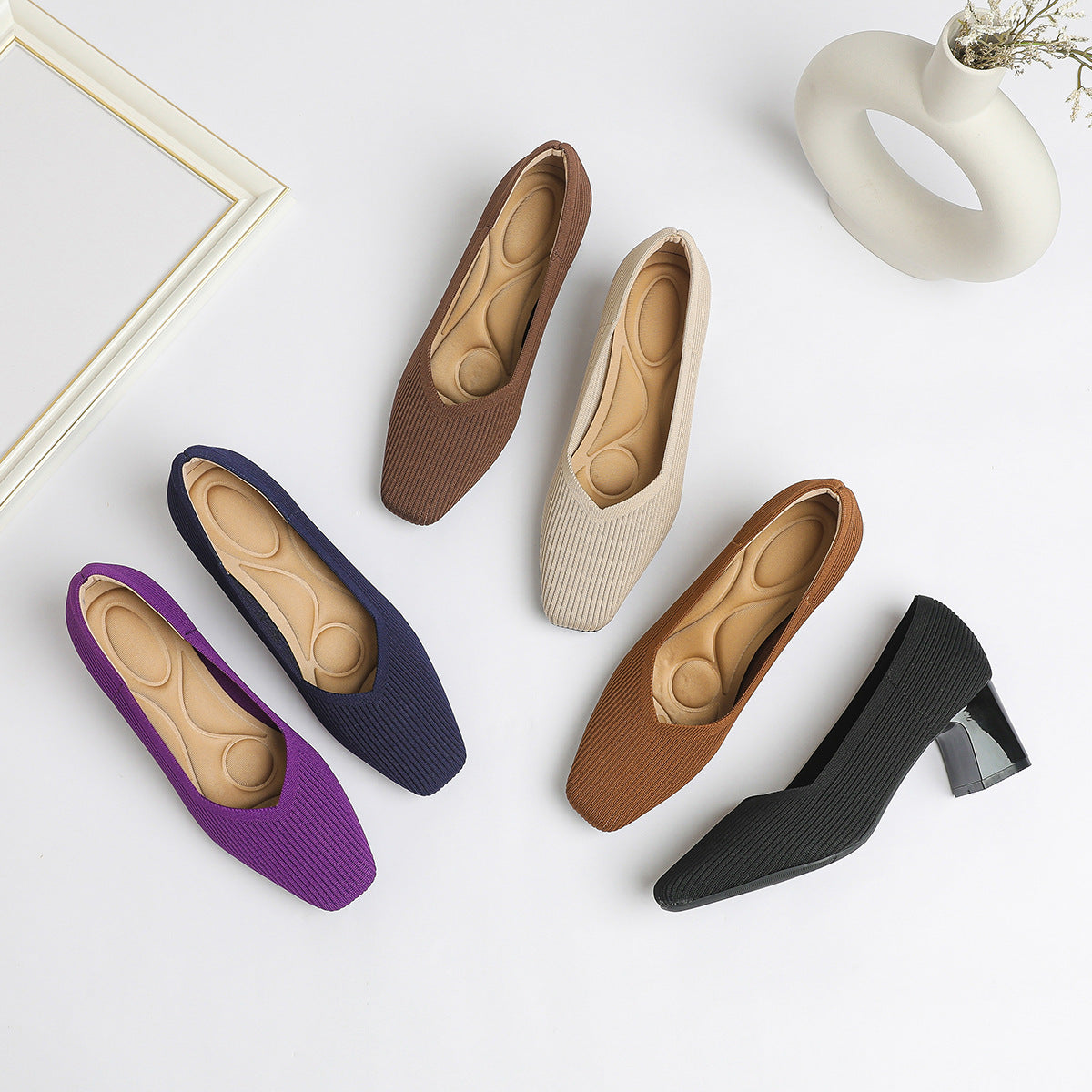 Women's Stiletto Knitted Heels