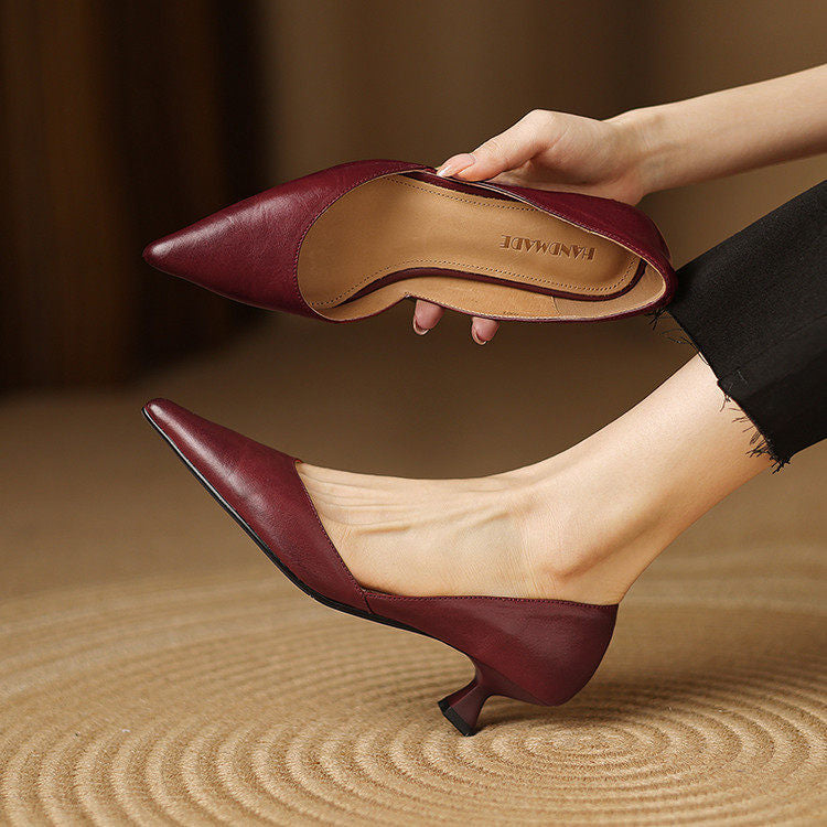 Women's Retro French-Style Pointed-Toe Platforms