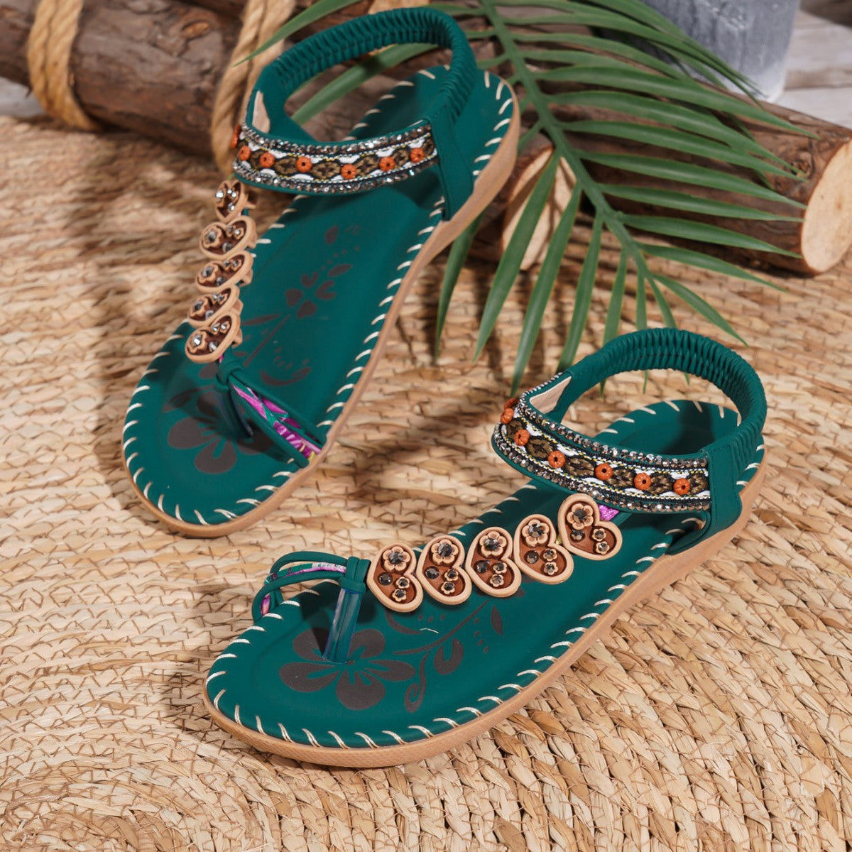 Bohemian Daily Casual Rhinestone Sandals
