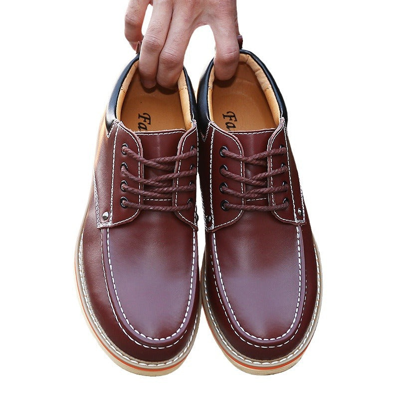 Men's Height Increasing Leather Shoes