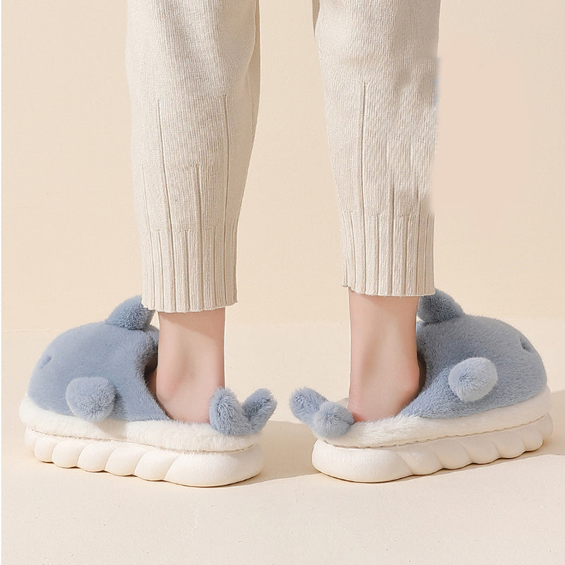 Shark Plush Home Slippers