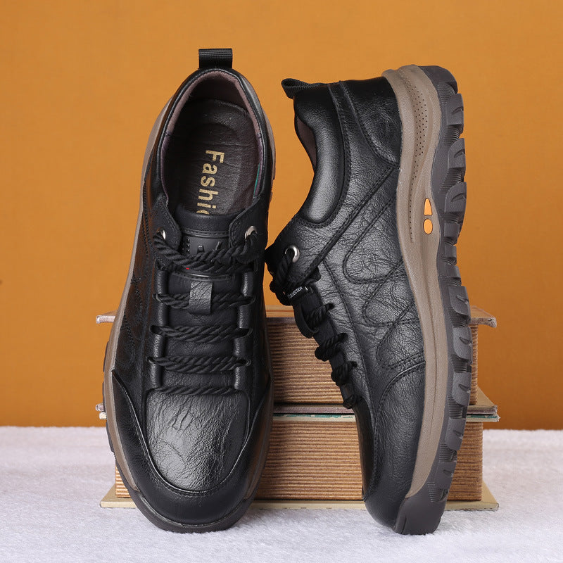 Men's High Top Leather Snow Boots