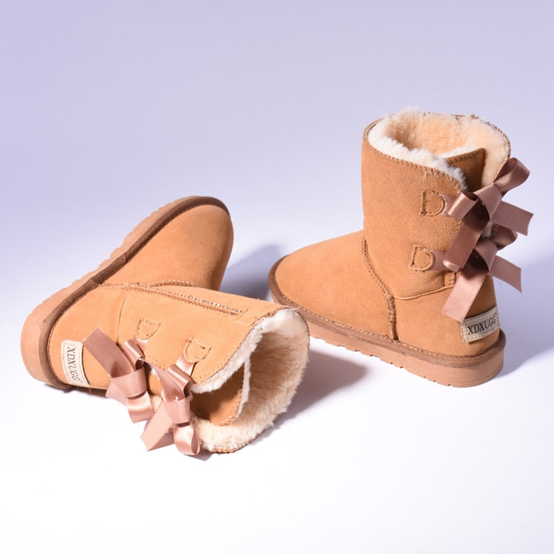 Women's Bow Detail Snow Boots