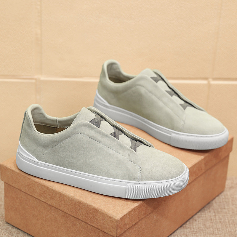Men's European First Layer Cowhide Four Seasons Leisure Flats