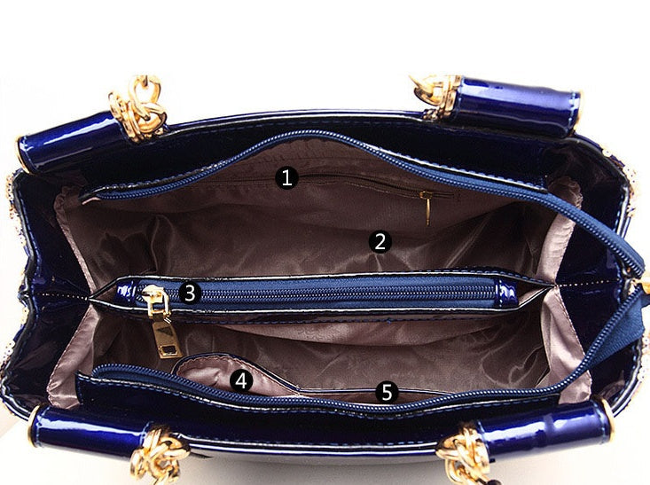 Women's Embroidered Floral Shoulder Handbag