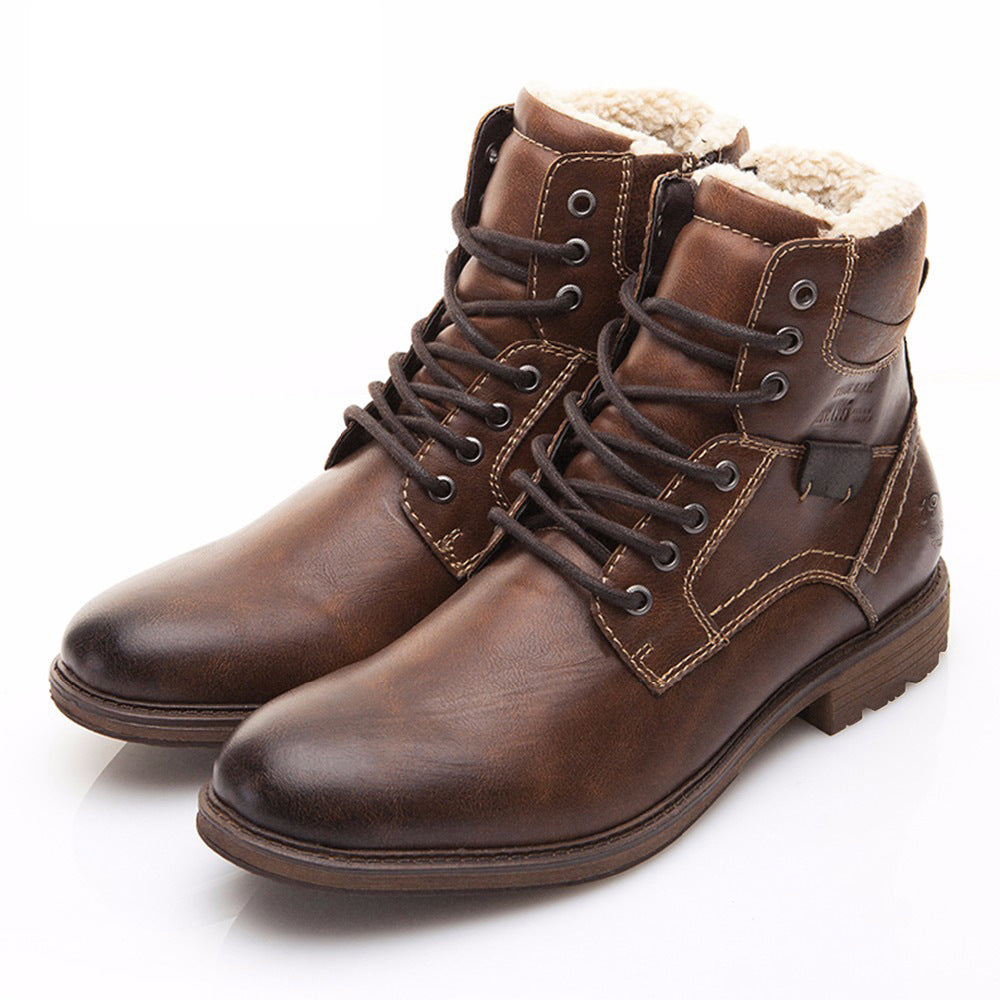 Men's Warm Lined Martin Boots