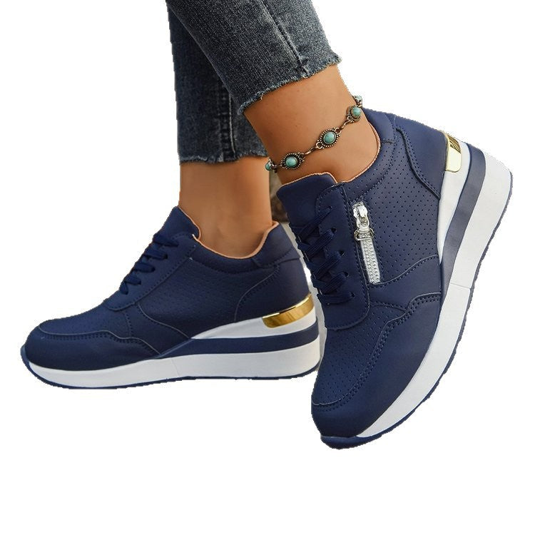 Casual Lightweight Wedge Sneakers