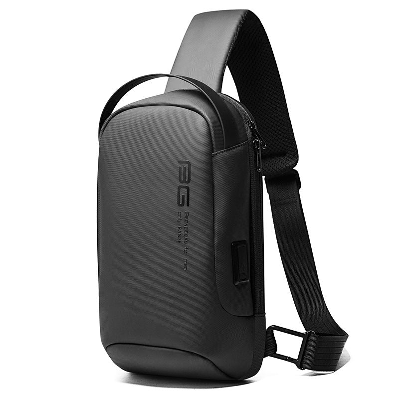 Men's Casual One-Shoulder Business Messenger Chest Bag Messenger Bag