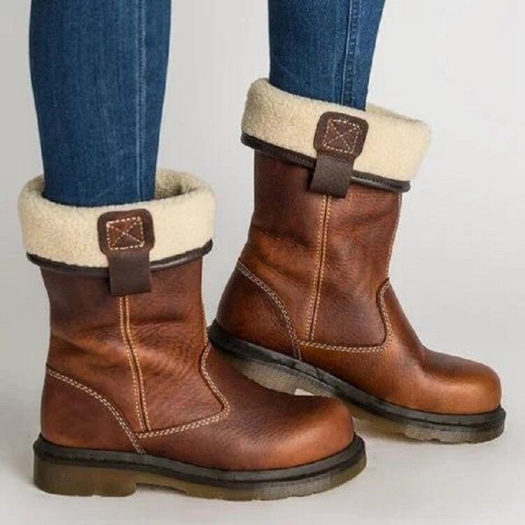 Women's Round-Toe Short Boots