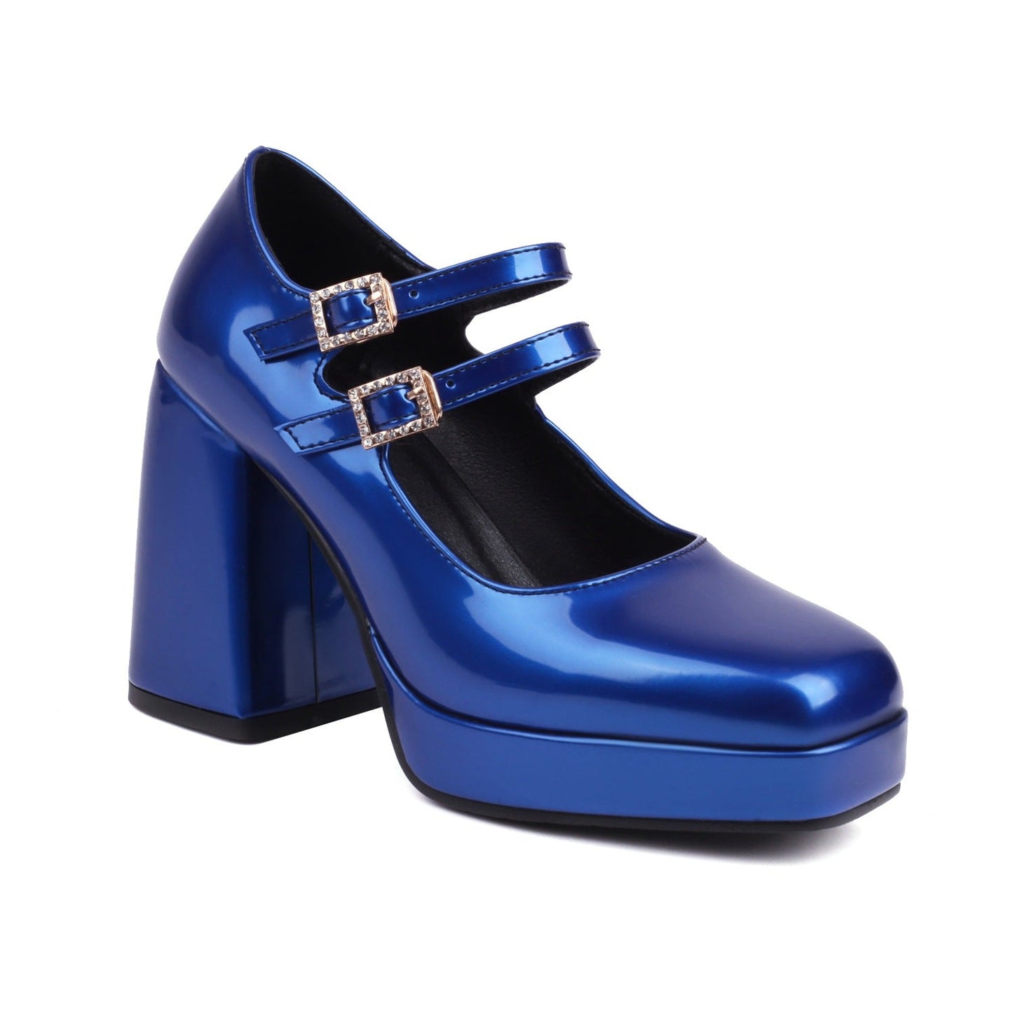 Women's Square-Toe Mary Jane Flats