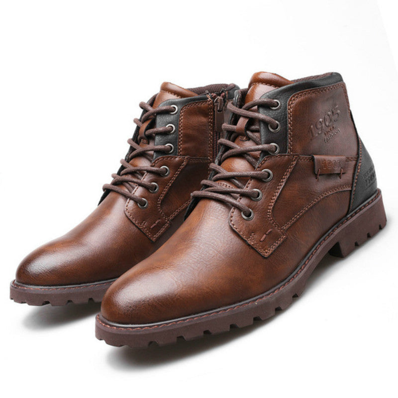 Men's Warm Lined Martin Boots
