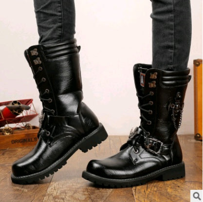 Men's Trend High Military Boots