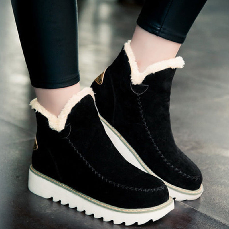 Women's Snow Warm Plus Velvet Martin Short Boots