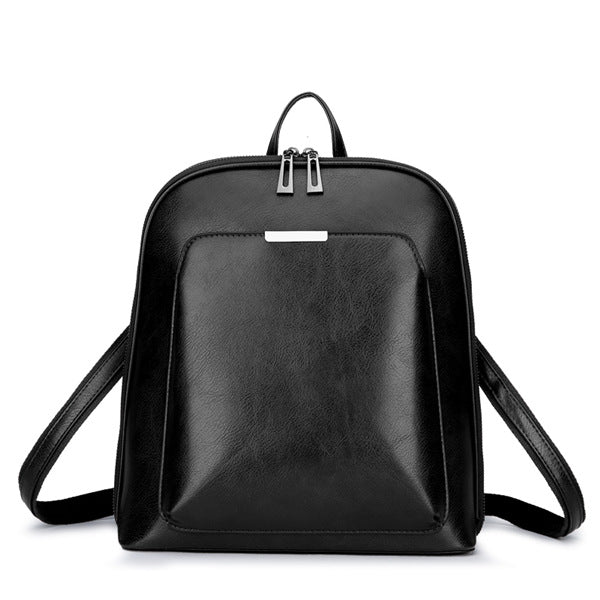 Multifunctional Oil Wax Leather Backpack