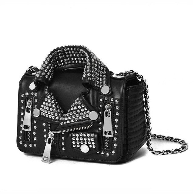 Women's Rivet Messenger Travel Bag