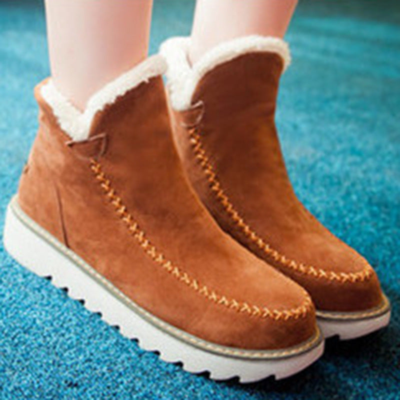 Women's Snow Warm Plus Velvet Martin Short Boots